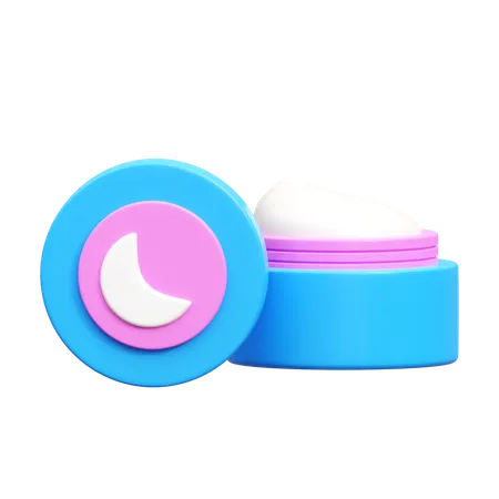 Crema de noche  3D Icon