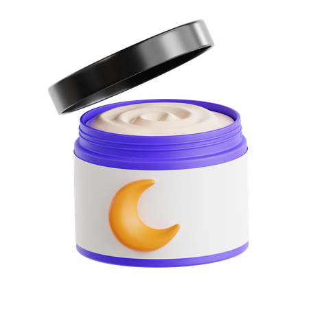 Crema de noche  3D Icon