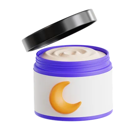 Crema de noche  3D Icon