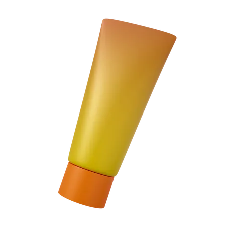 Crema solar  3D Icon