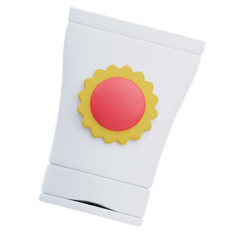 Crema solar  3D Icon