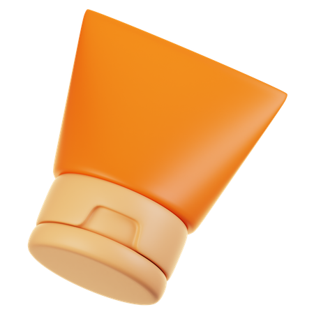 Crema solar  3D Icon