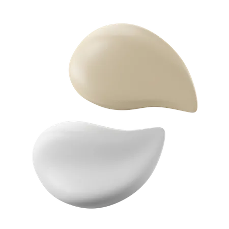 Crème  3D Icon