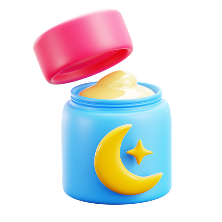 Crème de nuit  3D Icon