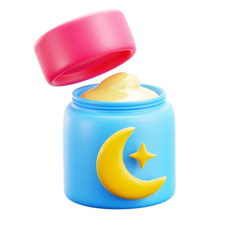 Crème de nuit  3D Icon