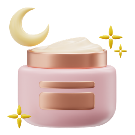 Crème de nuit  3D Icon