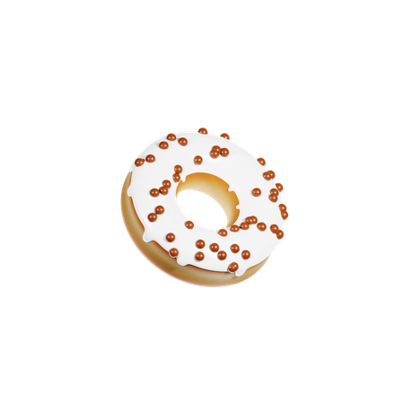 Sahne Donut  3D Icon