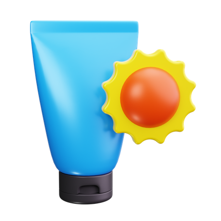 Lotion solaire  3D Icon