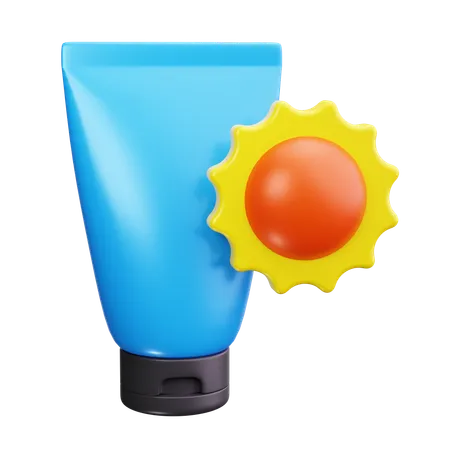 Lotion solaire  3D Icon