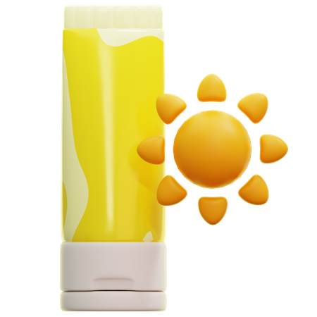 Crème solaire  3D Icon
