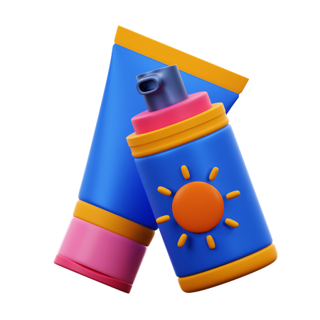 Crème solaire  3D Icon