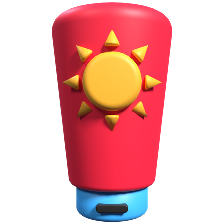 Crème solaire  3D Illustration