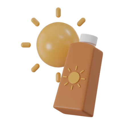 Crème solaire  3D Icon