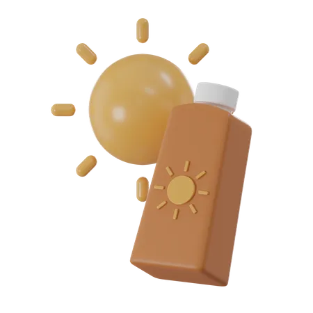 Crème solaire  3D Icon