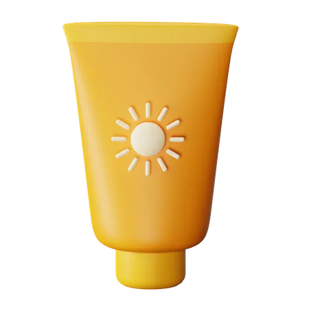 Crème solaire  3D Icon