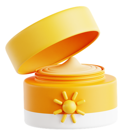 Crème solaire pour le visage  3D Icon