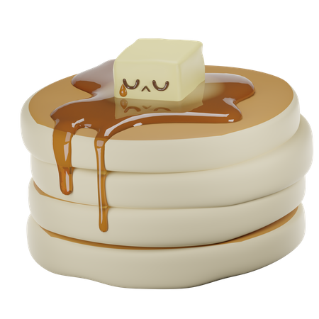 Crêpe au beurre  3D Icon