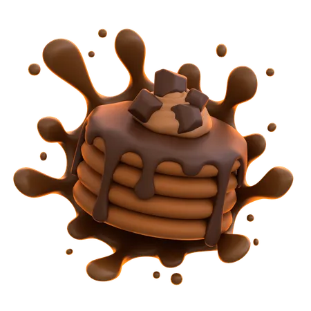 Crêpe au chocolat  3D Icon