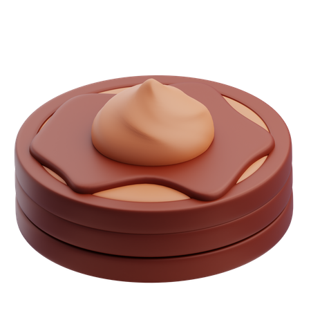 Crêpe au chocolat  3D Icon