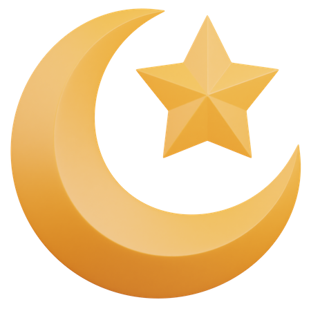 923 3D Crescent And Star Illustrations - Free in PNG, BLEND, GLTF ...