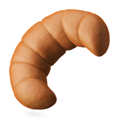 Crescent Croissant  3D Icon