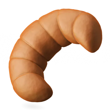 Crescent Croissant  3D Icon