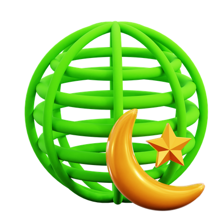 Crescent moon  3D Icon