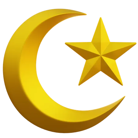 Moon Ramadan 3 D Icon 3D Icon