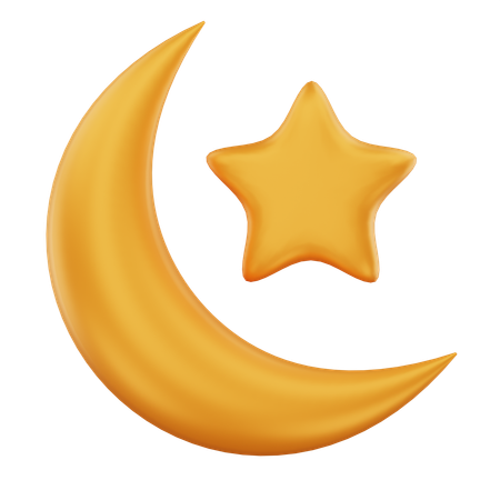 Crescent moon  3D Icon