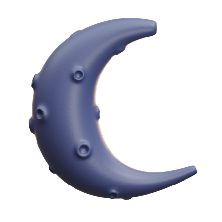 三日月  3D Icon