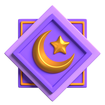 Crescent Moon  3D Icon