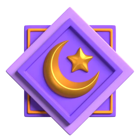 Crescent Moon  3D Icon