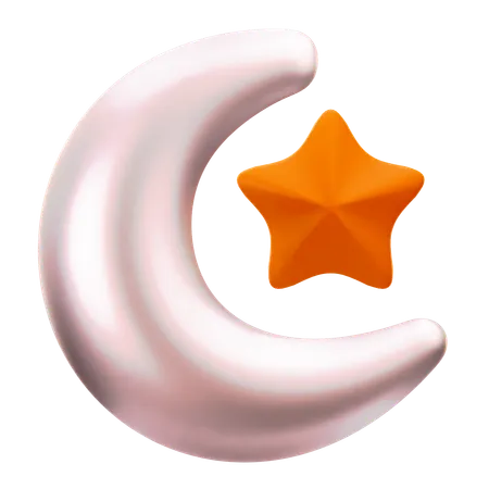 Crescent Moon  3D Icon