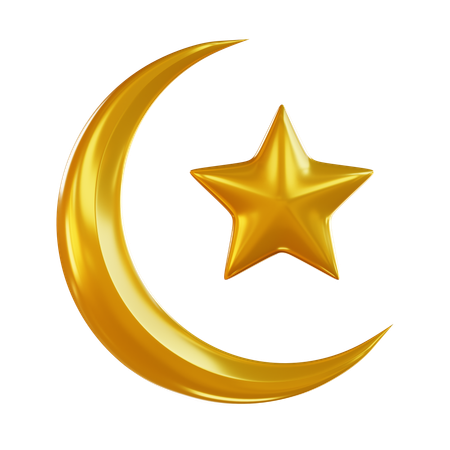 Crescent Moon  3D Icon