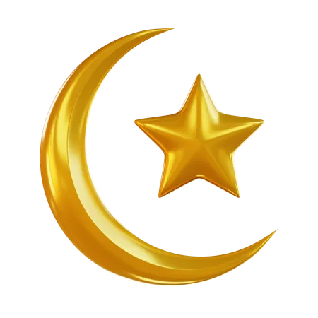 Crescent Moon  3D Icon