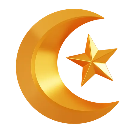 Crescent Moon  3D Icon