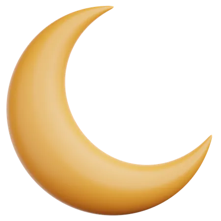 Crescent Moon  3D Icon