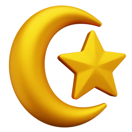 Crescent Moon  3D Icon