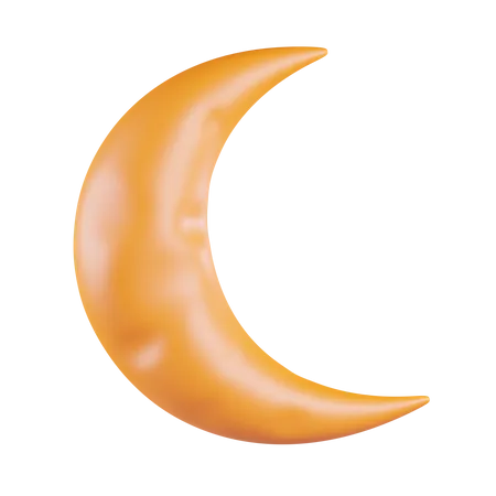 Crescent Moon  3D Icon