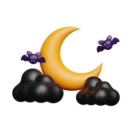 Crescent Moon  3D Icon