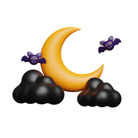 Crescent Moon  3D Icon