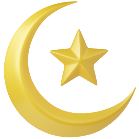 Crescent Moon  3D Icon