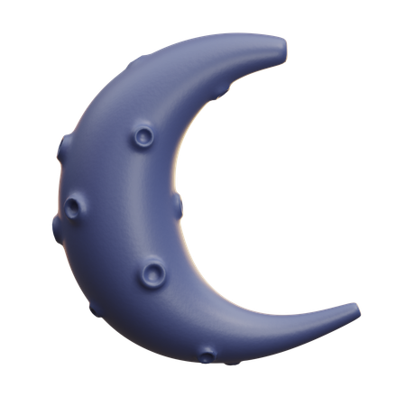 Crescent Moon  3D Icon