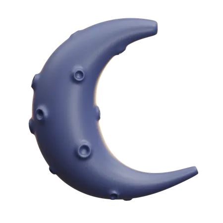 Crescent Moon  3D Icon