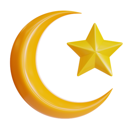 Crescent Moon  3D Icon