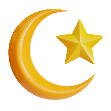 Crescent Moon  3D Icon