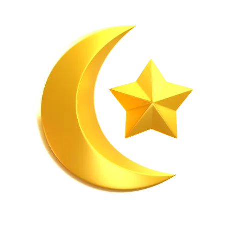 Crescent Moon  3D Icon