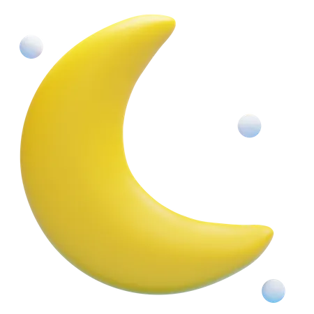 CRESCENT MOON  3D Icon