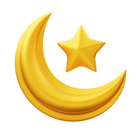 Crescent Moon  3D Icon