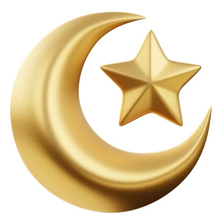 Crescent Moon  3D Icon